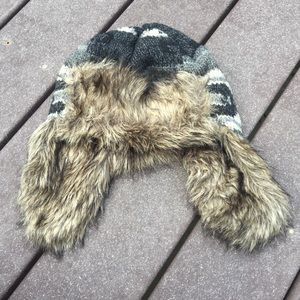 Patterned Trapper Hat